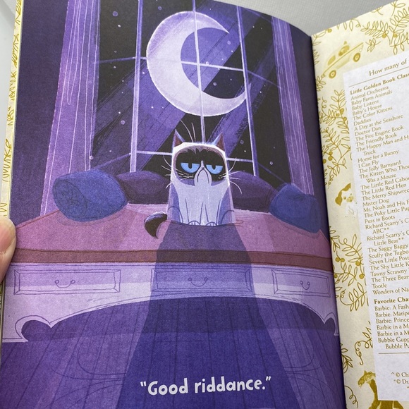 Yawn! A Grumpy Cat Bedtime Story A Little Golden Book Hardcover By Steve Foxe - Picture 6 of 9
